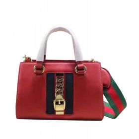 Sylvie Leather Handbag Style 460381 Red