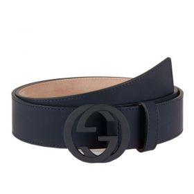 Gucci Leather Belts With Interlocking G Buckle 368186 AF70V 4009