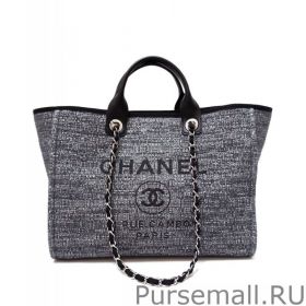 Canvas Large Deauville Tote A66942 Gray