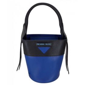 Prada Ouverture bucket bag 1BE015 Blue