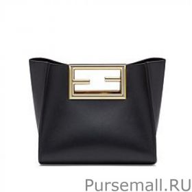 Fendi Way Small Leather Bag 8BS054 Black