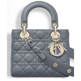 Dior Lady Dior Bag Gray