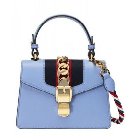 Sylvie Leather Mini Bag 470270 light Blue