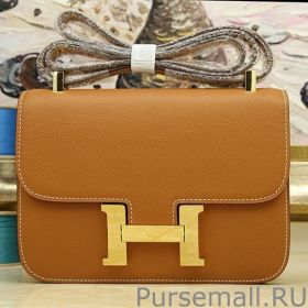 Hermes Constance Bag In Brown Epsom Leather