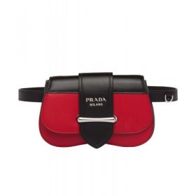 Prada Sidonie leather belt-bag 1BL021 Red