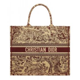 Christian Dior Book Tote Toile de Jouy Bag