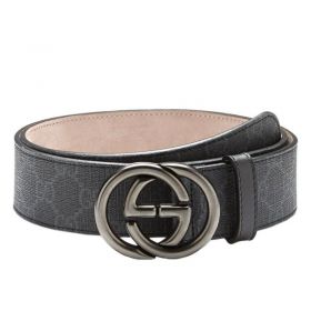 Gucci Leather Belt With Bi-colour Interlocking G Buckle 295777 KGDHR 1078
