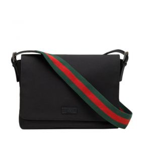 Gucci Black Techno Canvas Messenger Bags 337074 KWT5N 1060