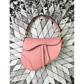 Christian Dior Mini Saddle Calfskin Bag Pink