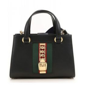 Sylvie Leather Handbag Style 460381 Black