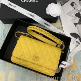 Chain Infinity Clutch With Chain Woc AP0732 Yellow